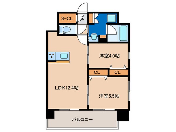 ブランシエスタ千早RJRの物件間取画像